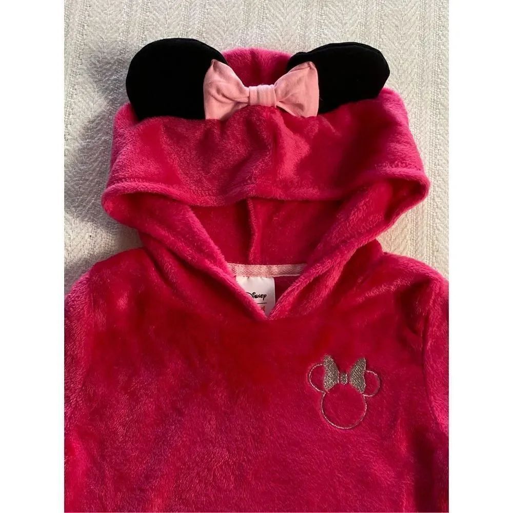 DISNEY’S MINNIE MOUSE 3T PLUSH TUNIC HOODIE - Picture 2 of 6